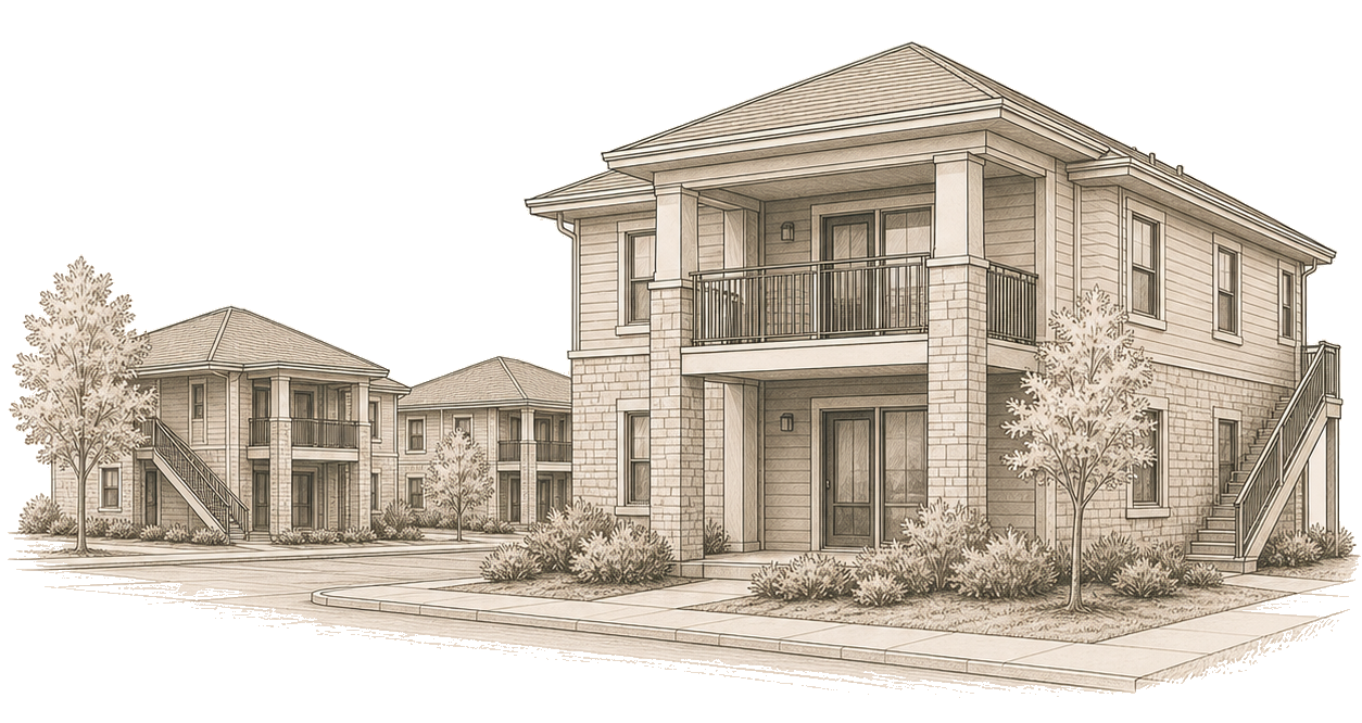 Condo building exterior